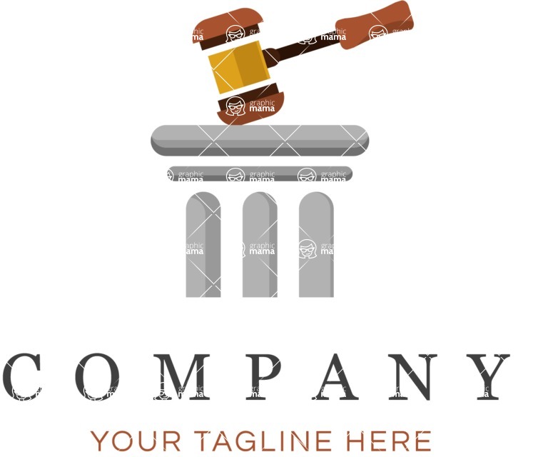 Business Logo Templates - vector graphics in a pack from GraphicMama - Lawyer Company Logo Design